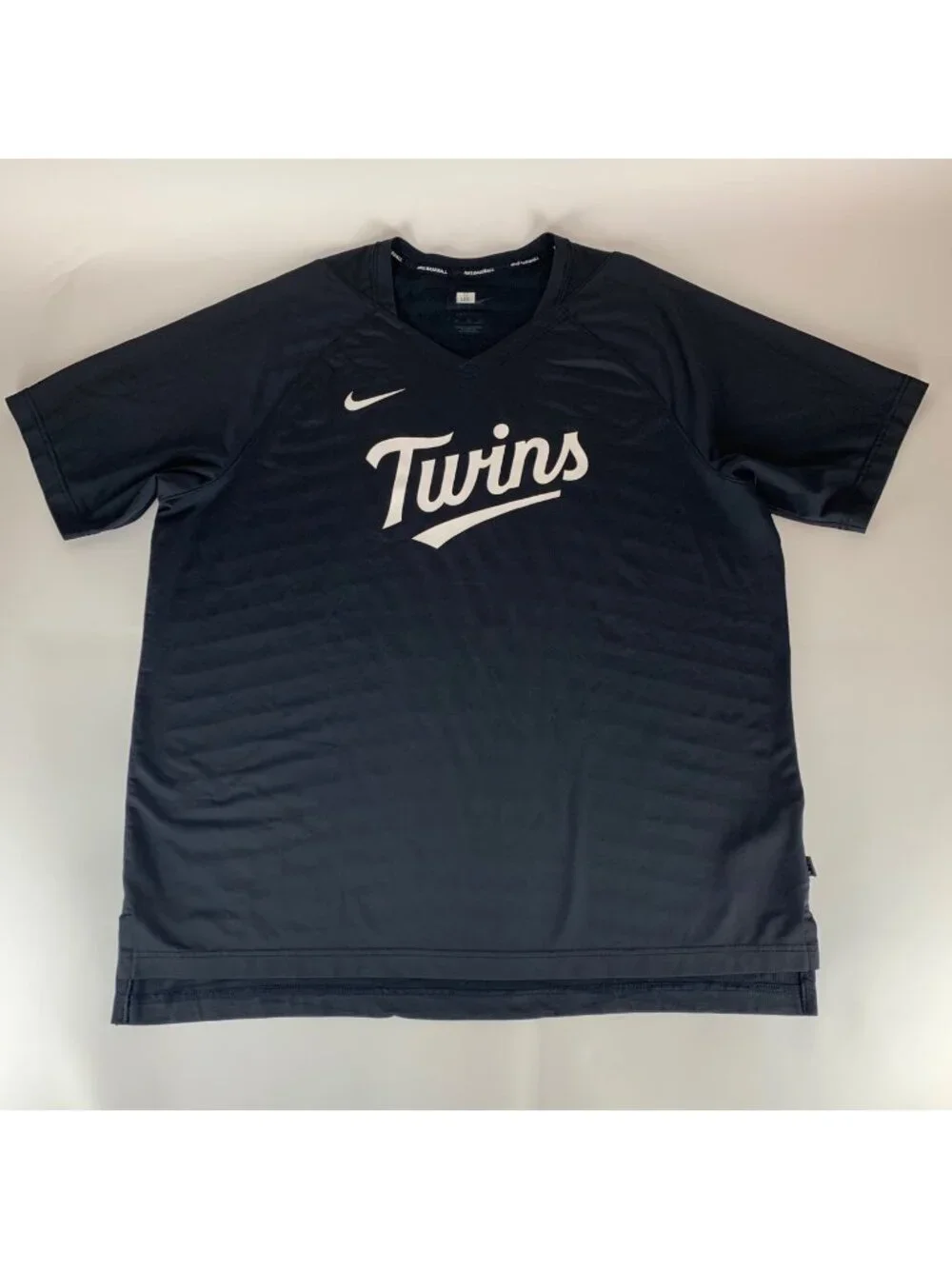 Minnesota Twins MLB Navy Blue Nike Baseball Pullover Jersey Shirt Mens XL